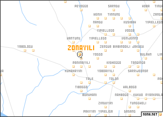 map of Zonayili
