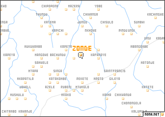 map of Zonde