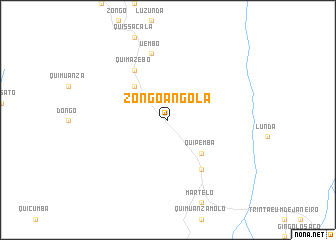 map of Zongo Angola