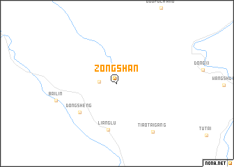 map of Zongshan