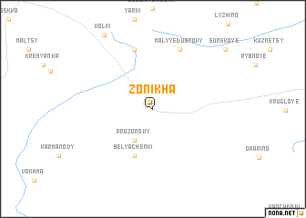 map of Zonikha