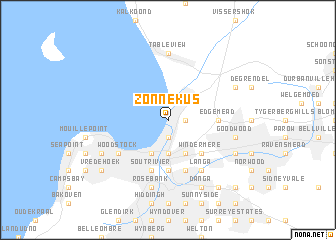map of Zonnekus
