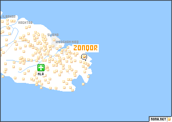 map of Żonqor