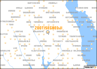 map of Zooti Segbedji