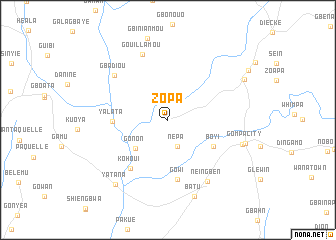 map of Zopa