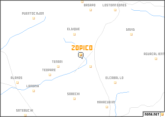 map of Zopico