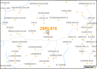 map of Zopilote