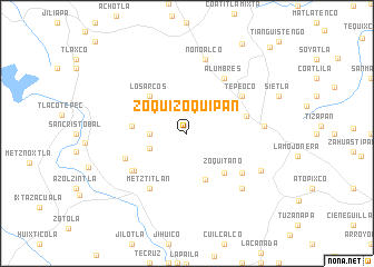 map of Zoquizoquipan