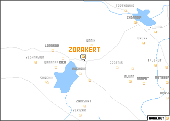 map of Zorakert