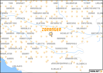 map of Zoranger
