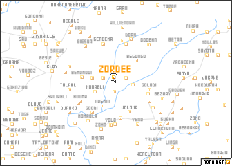 map of Zordee