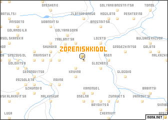 map of Zorenishki Dol