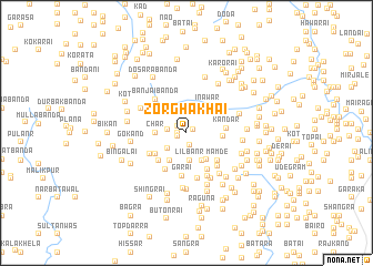 map of Zor Ghākhai