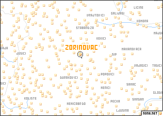 map of Zorinovac