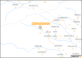 map of Zorkeshish