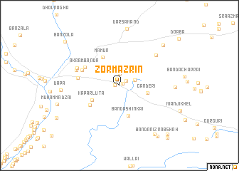 map of Zor Mazrīn