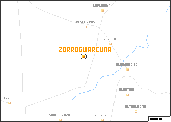 map of Zorro Guarcuna
