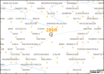 map of Zosin