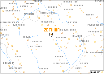 map of Zotikón