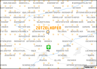 map of Zötzelhofen