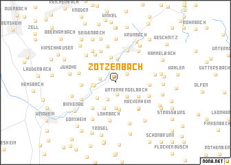 map of Zotzenbach