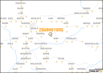 map of Zouameyong