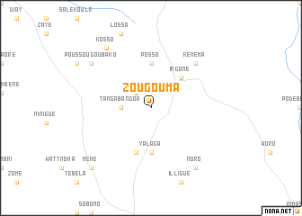 map of Zougouma