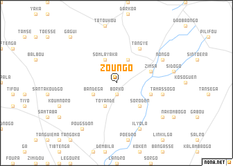 map of Zoungo