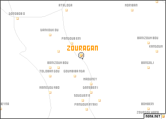 map of Zouragan