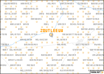 map of Zoutleeuw