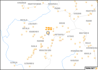map of Zou