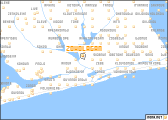 map of Zowolagan