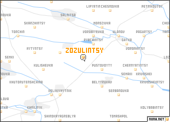 map of Zozulintsy