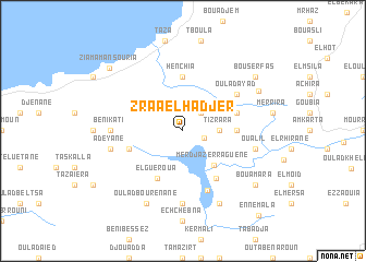 map of Zraa el Hadjer