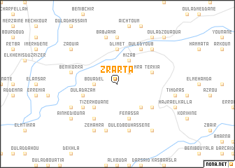 map of Zrarta