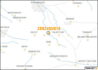 map of Zrazkovoye