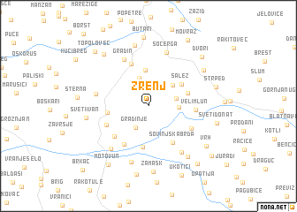 map of Zrenj