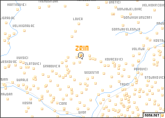 map of Zrin