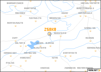 map of Zsáka