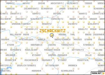 map of Zschackwitz