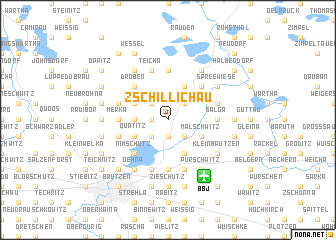 map of Zschillichau