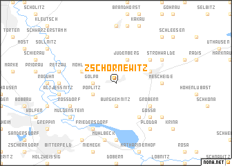 map of Zschornewitz