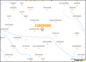 map of Zuba Āmba