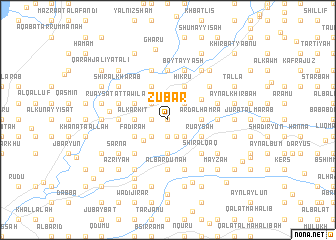map of Zūbār