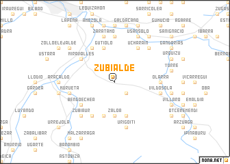 map of Zubialde