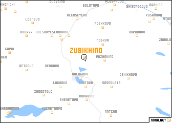 map of Zubikhino