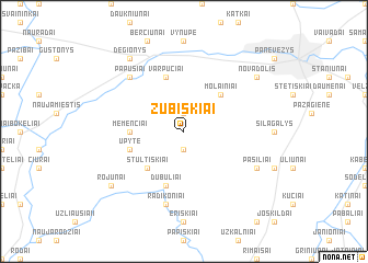 map of Zubiškiai