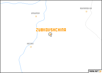 map of Zubkovshchina