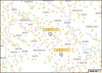 map of Zubovići