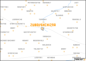 map of Zubovshchizna